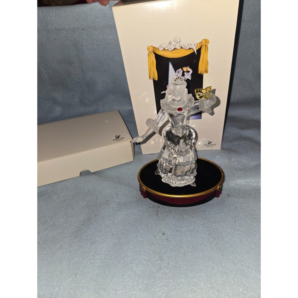 Vtg. Swarovski 2000 Annual Ed. Columbine Figurine w/Stand